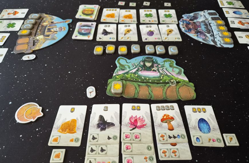 Spielmaterial gegen Spielende.