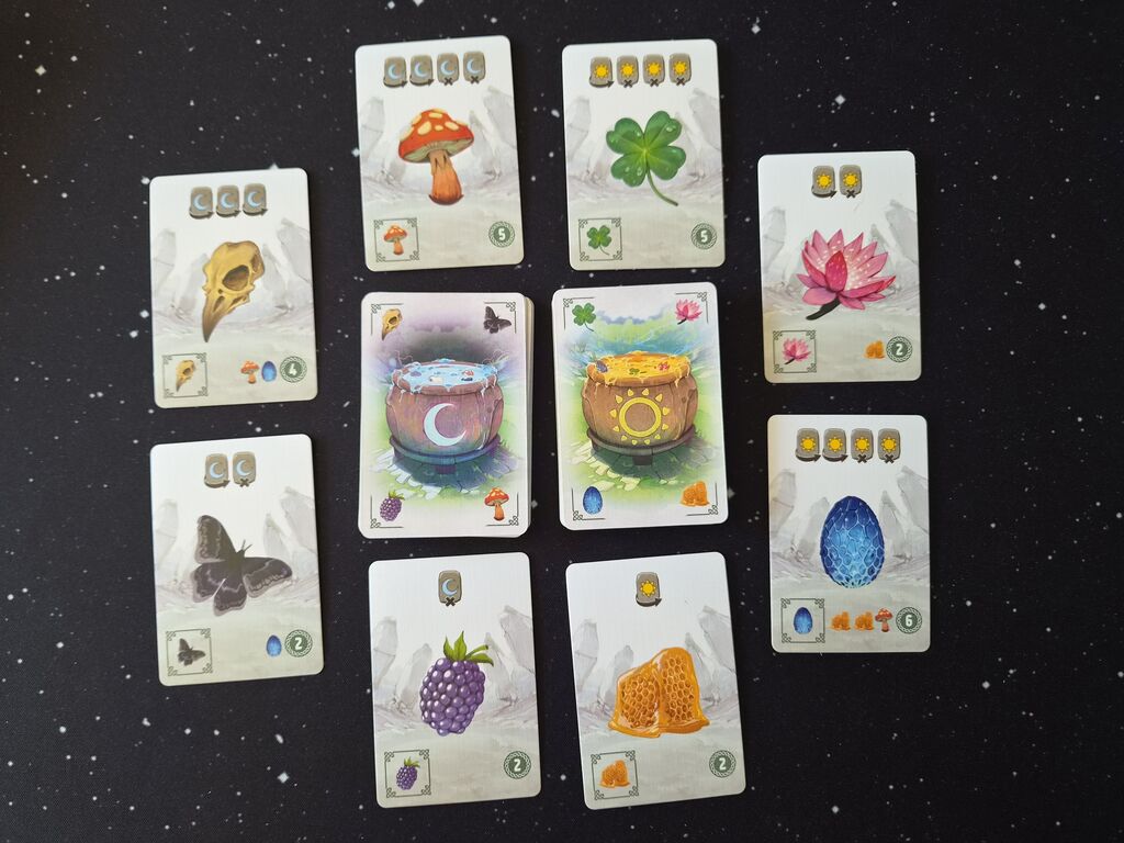 Karten mit Symbolen aus "Carnuta".