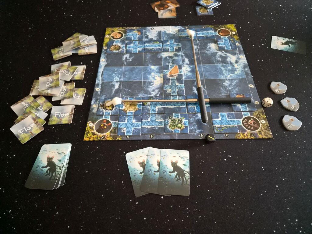 Spielmaterial von "Flow".