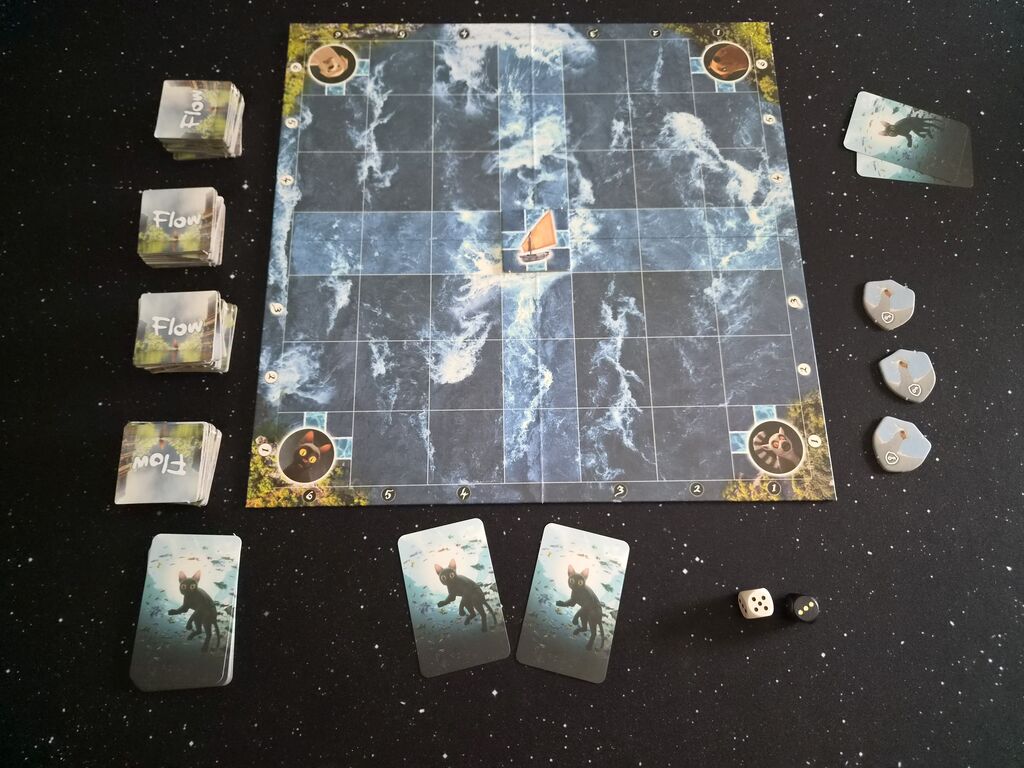 Spielaufbau von "Flow".
