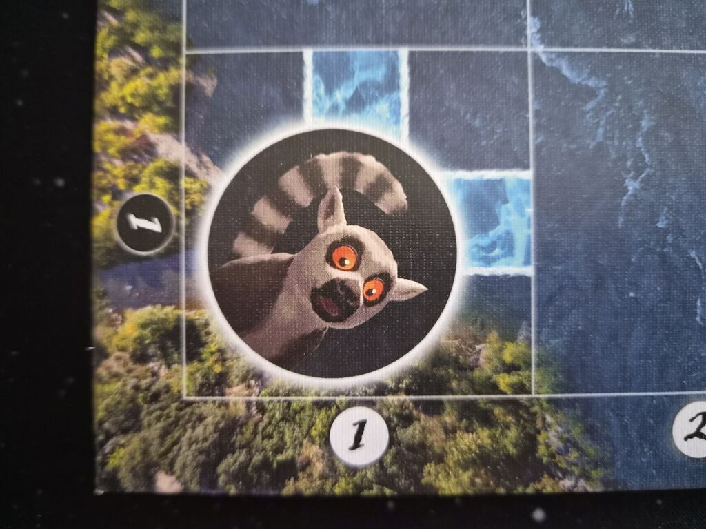 Spielplanausschnitt mit Lemur.