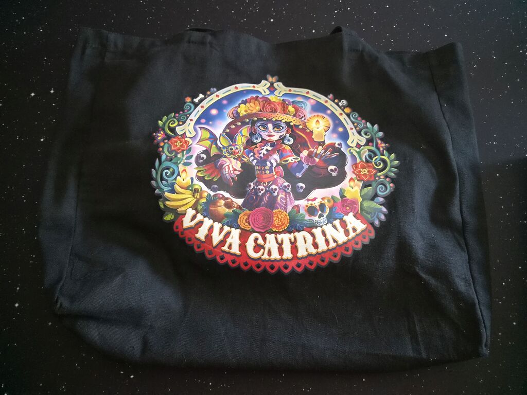 Stofftasche mit Coverillustration von "Viva Catrina".