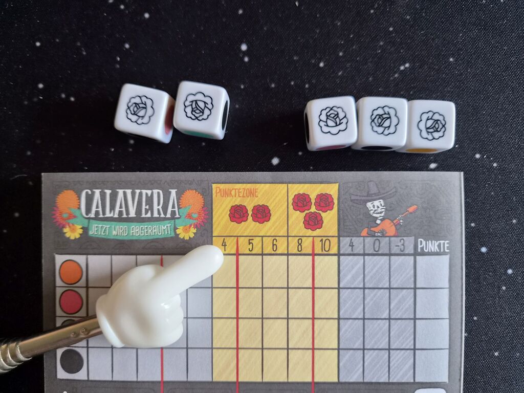 Spielmaterial von "Calavera".