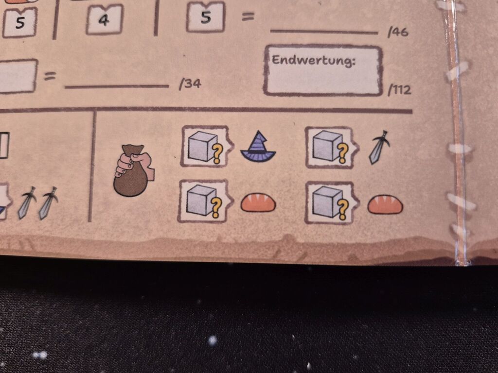 Spielplanausschnitt.
