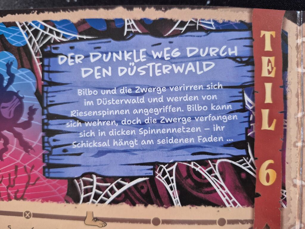 Spielplanausschnitt mit Text.