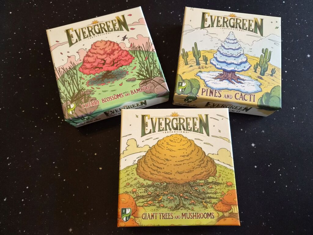 Cover der drei "Evergreen-Erweiterungen".