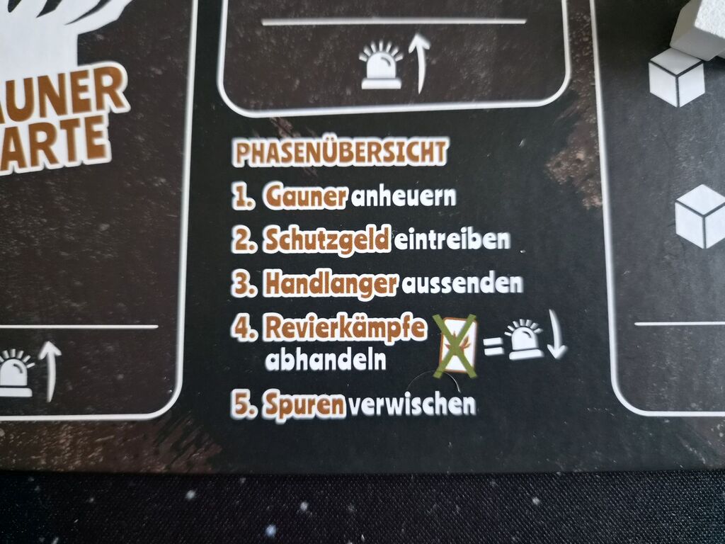 Text auf Spielplanausschnitt.