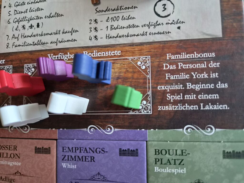 Spielplanausschnitt mit Text.