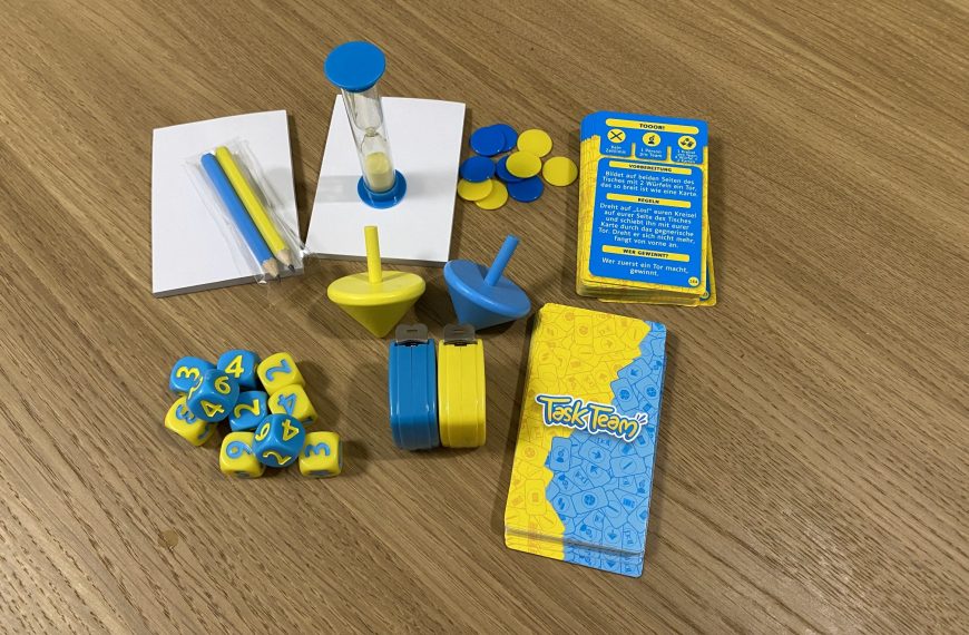 Spielmaterial von "Task Team".