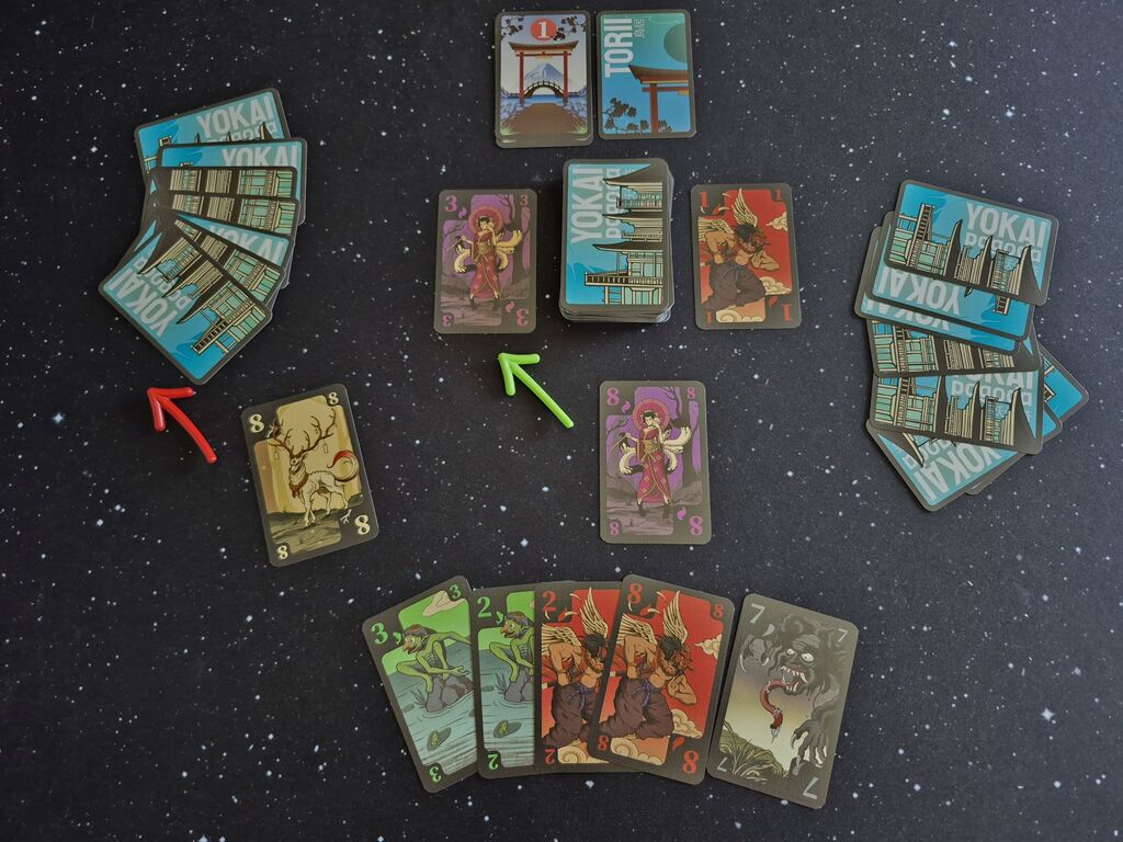 Karten im Spielverlauf.