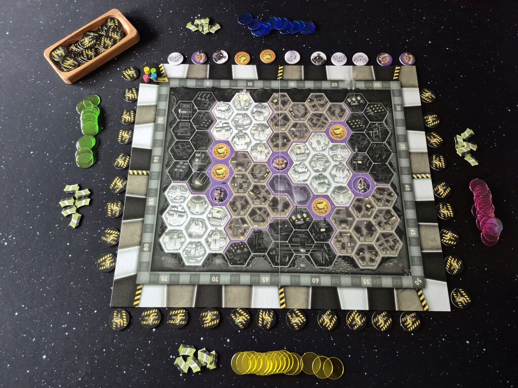Spielaufbau von "Ape Town".