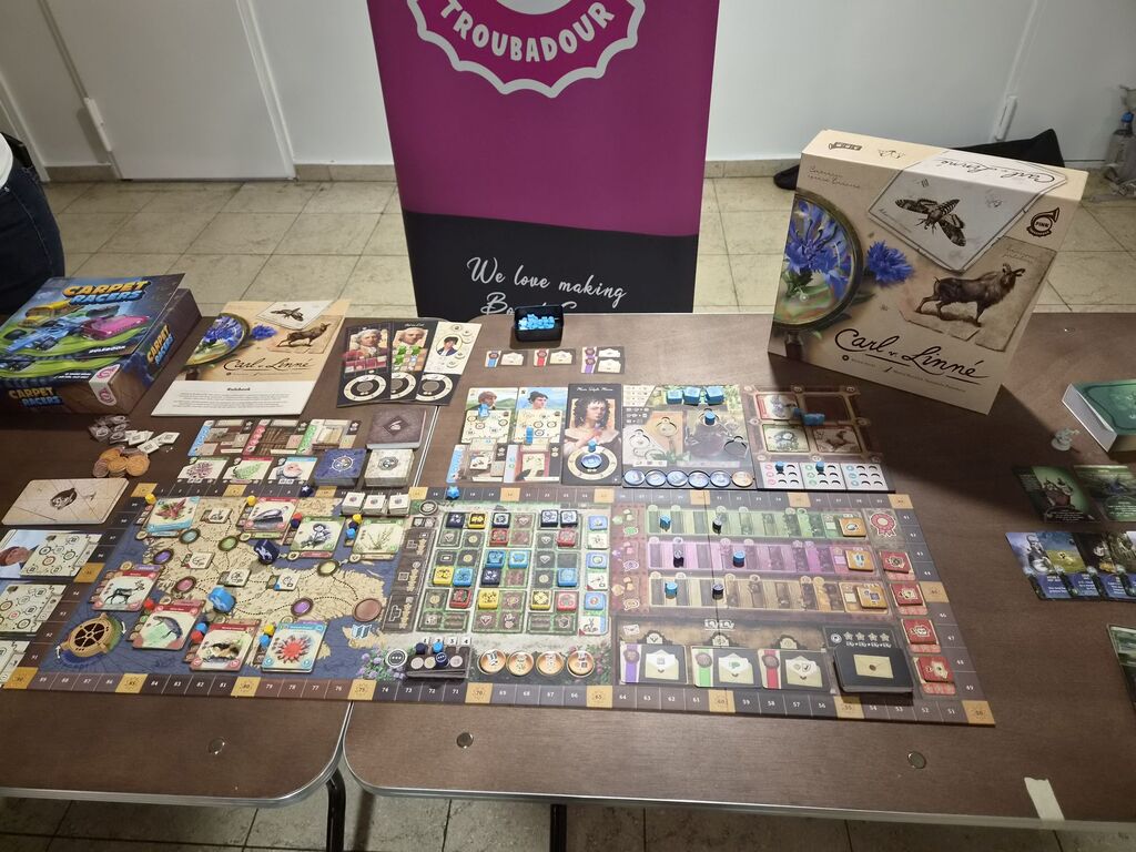 Spielmaterial bei der Neuheitenschau.