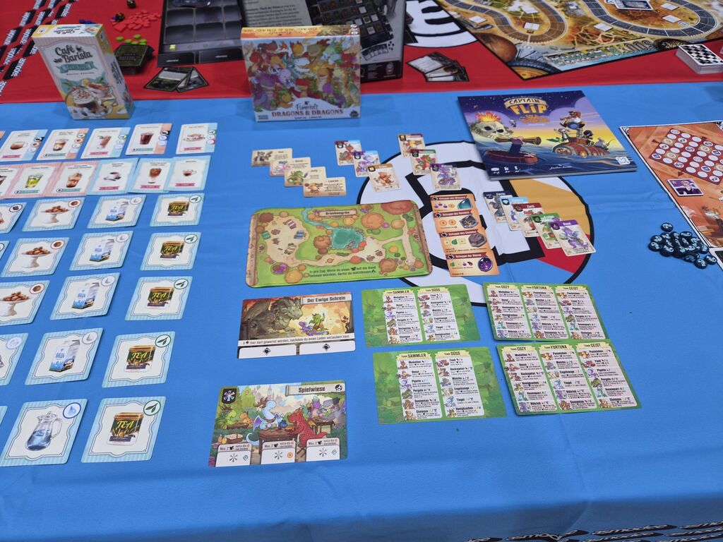 Spielmaterial bei der Neuheitenschau.