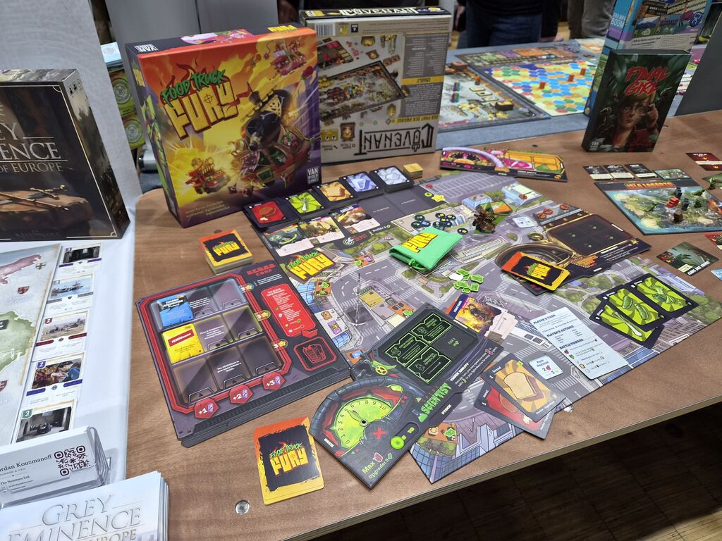 Spielmaterial bei der Neuheitenschau.