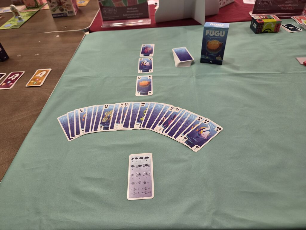 Spielmaterial bei der Neuheitenschau.