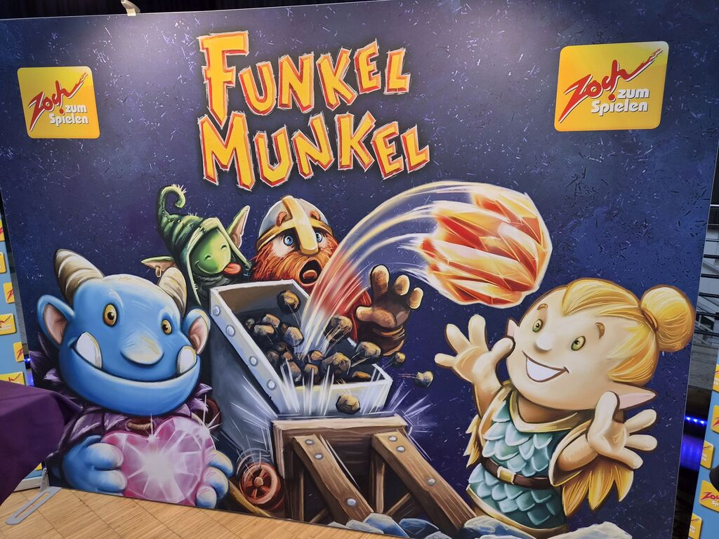 Werbewand von "Funkel Munkel".