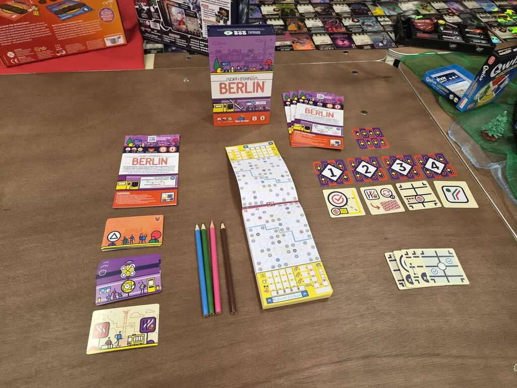 Spielmaterial bei der Neuheitenschau.