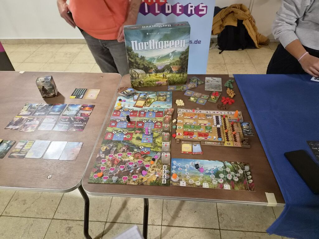 Spielmaterial bei der Neuheitenschau.