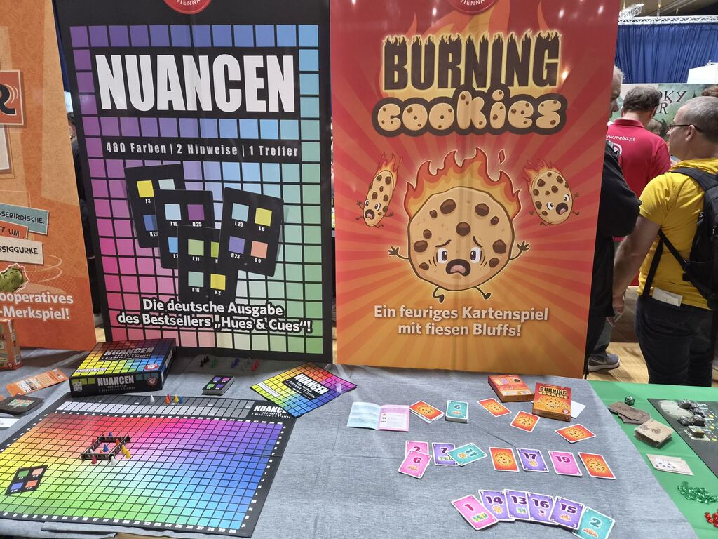 Spielmaterial bei der Neuheitenschau.