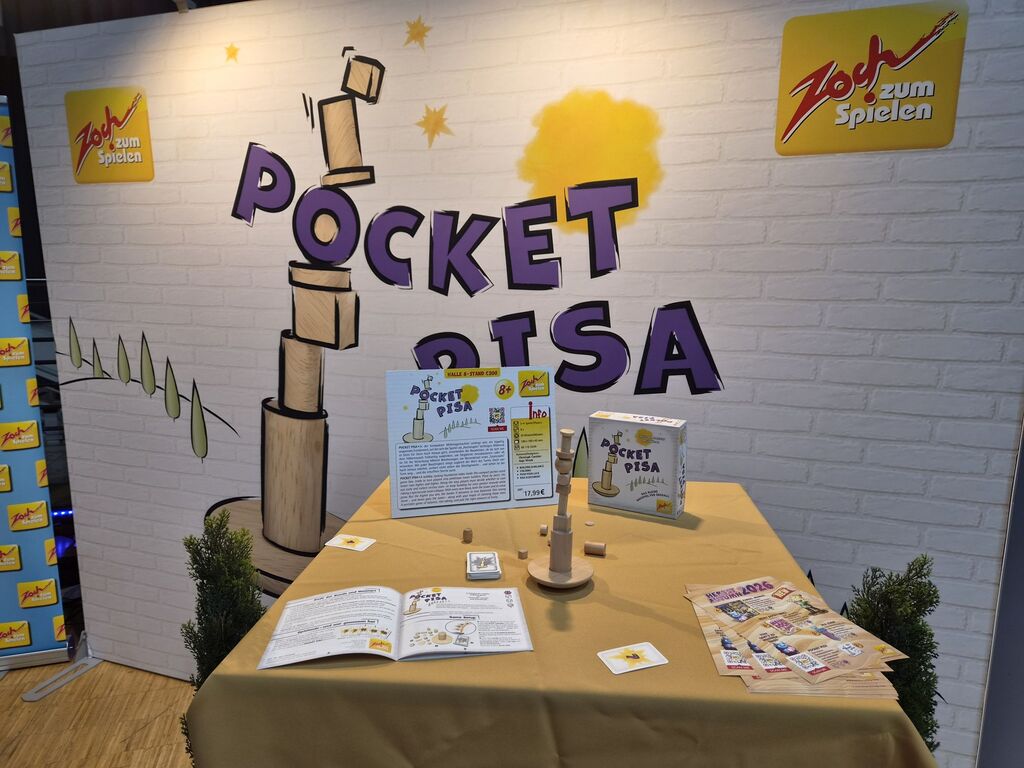 Messestand von "Zoch" bei Neuheitenschau bei SPIEL 2026.