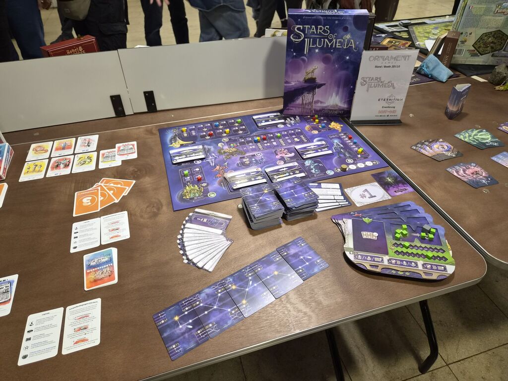 Spielmaterial bei der Neuheitenschau.