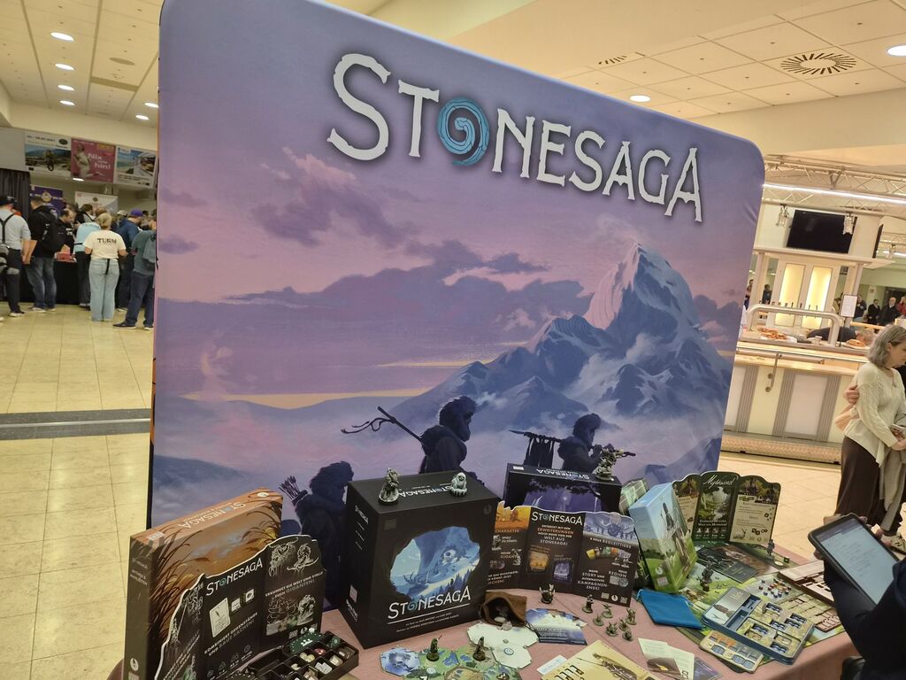 Werbewand von "Stonesaga".