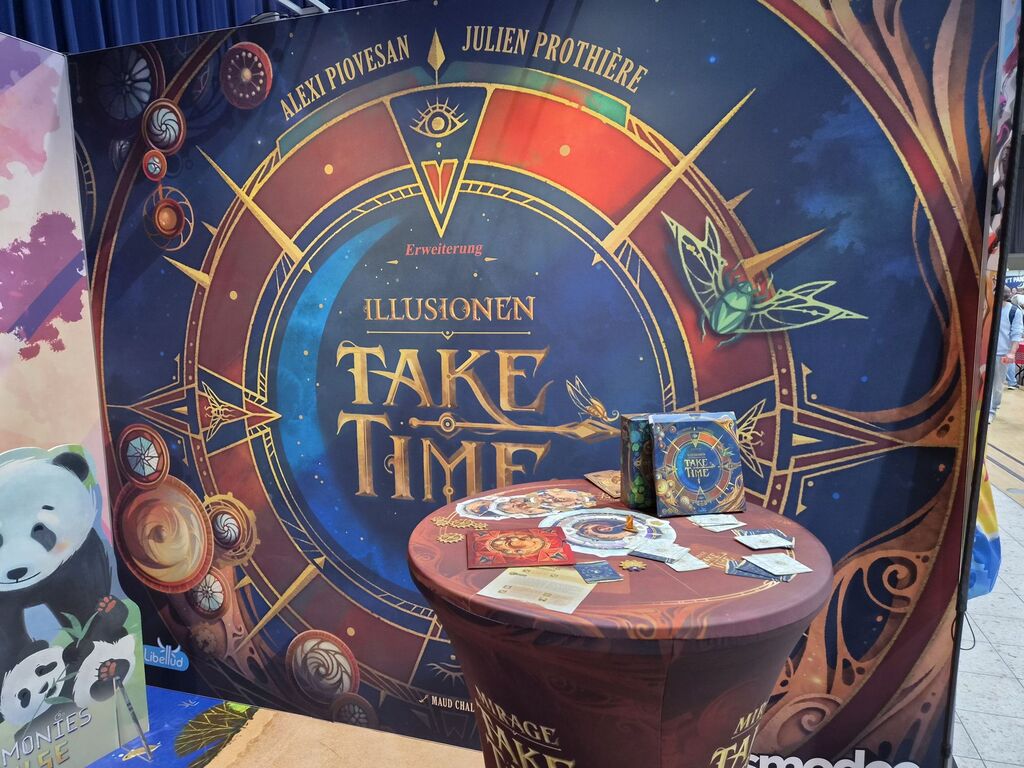 Spielmaterial bei der Neuheitenschau.