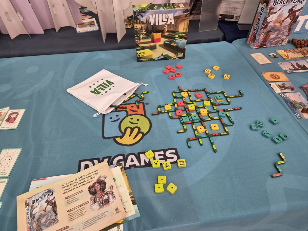 Spielmaterial bei der Neuheitenschau.