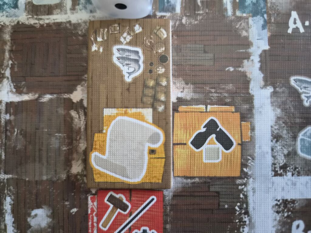 Symbole auf Dorftableau.